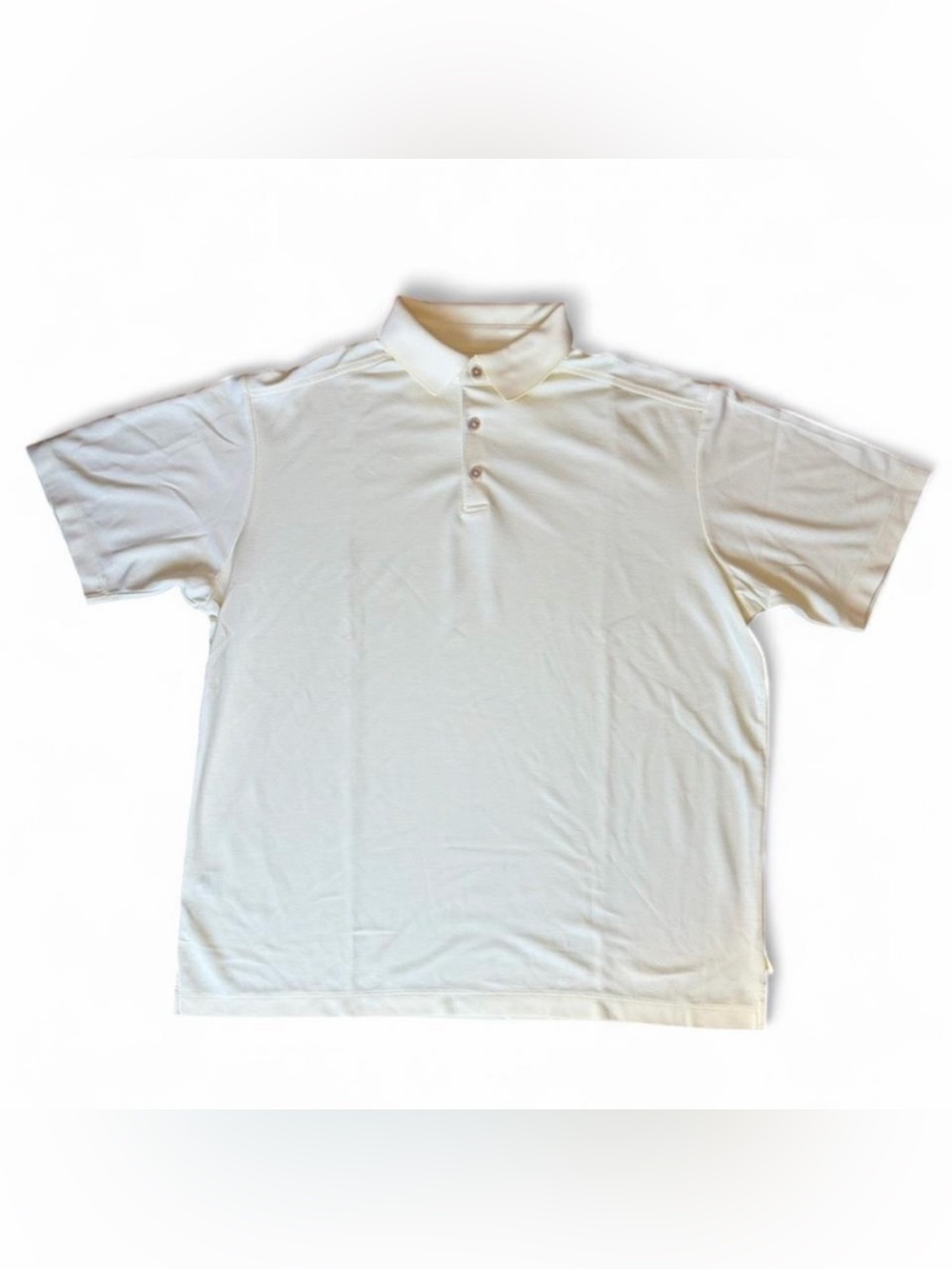 Tommy Bahama Men’s Sz. L light yellow polo shirt